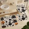 ZGDPBYF 3 Piece Bathroom Rugs Set, Halloween Non-Slip Soft Bath Mat Set, Scary Pumpkin Bathroom Mat, Living Room Bedroom Mat, Machine Washable, Dries Quickly, view 4