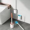 Musolaree Silicone Soft Bristles Long Handle Toilet Brush Set Wall Hanging Toilet Toilet Brush Cleaning Brush view 2