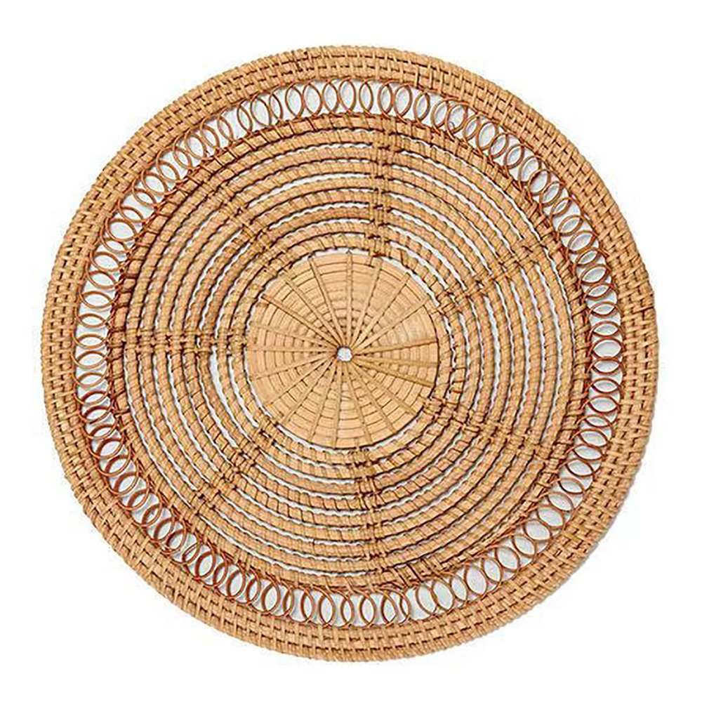 Woven Wall Dcor Boho Wall Basket Decor Wall Baskets Decor Wicker Wall Dcor Handmade Round Handmade Wall Plates Dcor for Living Room Bedroom Farmhouse Gift Idea