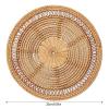 Woven Wall Dcor Boho Wall Basket Decor Wall Baskets Decor Wicker Wall Dcor Handmade Round Handmade Wall Plates Dcor for Living Room Bedroom Farmhouse Gift Idea view 3