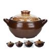 BALWOO Korean Pot [Buncheong][44oz, 1300ml] MUD GLAZE Earthenware Ttukbaegi, Natural Ceramic Clay Cooking Pot Casserole, Heat Resistant Earthen Pot, Stone Bowl Stockpot Soup Crock, Pottery Bowl view 1