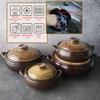 BALWOO Korean Pot [Buncheong][44oz, 1300ml] MUD GLAZE Earthenware Ttukbaegi, Natural Ceramic Clay Cooking Pot Casserole, Heat Resistant Earthen Pot, Stone Bowl Stockpot Soup Crock, Pottery Bowl view 3