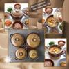 BALWOO Korean Pot [Buncheong][44oz, 1300ml] MUD GLAZE Earthenware Ttukbaegi, Natural Ceramic Clay Cooking Pot Casserole, Heat Resistant Earthen Pot, Stone Bowl Stockpot Soup Crock, Pottery Bowl view 4