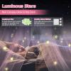 Bed Canopy with Lights, Bed Canopy for Girls Princess with Luminous Stars, Canopy Bed Curtains for Twin to King Size Bed, Baby Kids Adult Indoor Decor Bedroom Reading Nook Outdoor Camping, Pink view 3