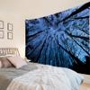 LB Starry Night Forest Tapestry, Tree with Blue Galaxy Night Sky Wall Tapestry for Bedroom, Fantasy Nature Landscape Wall Hanging Tapestry Wall Art for Living Room Home Decor, 70.9L x 92.5W Inches view 1