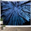 LB Starry Night Forest Tapestry, Tree with Blue Galaxy Night Sky Wall Tapestry for Bedroom, Fantasy Nature Landscape Wall Hanging Tapestry Wall Art for Living Room Home Decor, 70.9L x 92.5W Inches view 2