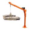 1100 LB Truck-Mounted Crane, with Electric Winch 12V, Painted Q235 Steel Pickup Truck Jib Cranes 360  Rotate Base for Engines Hoist, Shop Crane view 1