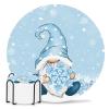 Christmas Coasters for Drinks Absorbent Coaster Sets of 8 with Holder Snowflake Gnome Blue Xmas Winter Ceramic Cup Coaster for Wooden Table, Bar, Housewarming Gifts, Holiday Party view 1