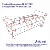LKTART Storage Bench for Bedroom End of Bed Entryway Storage Ottoman with Rolled Tufted Arms Upholstered Velvet Window Bench for Bedroom Living Room Entryway view 3