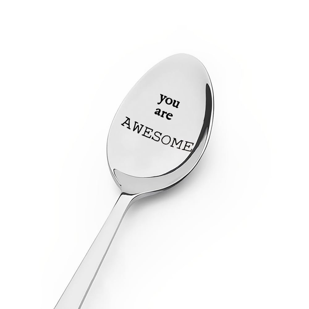Inspirational Motivational Gifts for Women Men You are Awesome spoon Gifts for Daughhter Son Christmas Birthday Gifts for Best Friend Coworkers Encouragement Gifts for Coffee Tea Lover Spoons