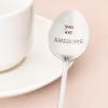 Inspirational Motivational Gifts for Women Men You are Awesome spoon Gifts for Daughhter Son Christmas Birthday Gifts for Best Friend Coworkers Encouragement Gifts for Coffee Tea Lover Spoons view 3