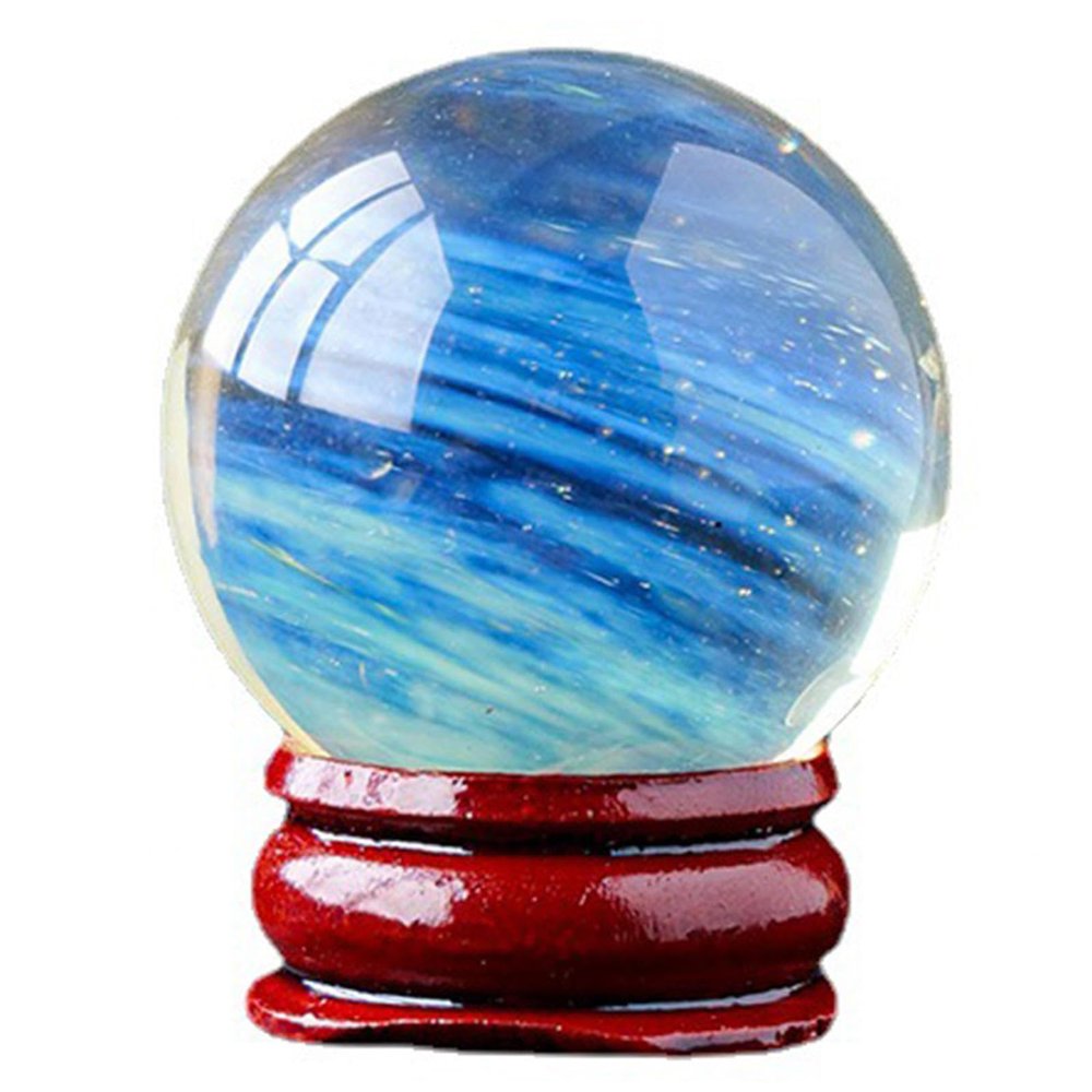 NIBHZ Natural Citrine Crystal Ball with Stand Yellow Melting Stone Crystal Sphere Crystal Sphere for Scrying Mirror, Crystal, Divination Sphere, Home Decoration,Natural Stones,9cm