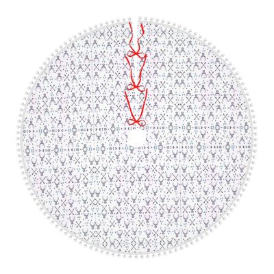 Holiday Tree Skirt - Vibrant Colors - Perfect for Christmas, Halloween, and New Year Celebrations! Hunting Arrows Triangles Deer