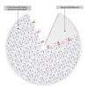 Holiday Tree Skirt - Vibrant Colors - Perfect for Christmas, Halloween, and New Year Celebrations! Hunting Arrows Triangles Deer view 2