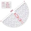 Holiday Tree Skirt - Vibrant Colors - Perfect for Christmas, Halloween, and New Year Celebrations! Hunting Arrows Triangles Deer view 3