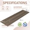 Kaboon 36 inch Long 10 inch Deep Floating Shelves for Wall Set of 2, Large Open Shelves Wall Mounted, Space Saving Home and Commercial Use, Eucalyptus view 3
