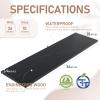 Kaboon 36 inch Long 10 inch Deep Floating Shelves for Wall Set of 2, Large Open Shelves Wall Mounted, Space Saving Home and Commercial Use, Cloud Atlas/Black Marble view 3