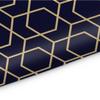 Abstract Geometric Lines Placemats Set of 6 Washable, 12" x 18" Rhombuses Table Mats Heat Resistant Cloth Placemat for Kitchen Dining Table Decoration Indoor Outdoor Place Mat view 3