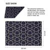 Abstract Geometric Lines Placemats Set of 6 Washable, 12" x 18" Rhombuses Table Mats Heat Resistant Cloth Placemat for Kitchen Dining Table Decoration Indoor Outdoor Place Mat view 4