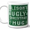 Alison Name Christmas Gift. Personalized Ugly Christmas Sweater Coffee Mug. Funny Custom Xmas Gift, Stocking Stuffer For Friends, Coworkers And Person Who Has Everything. 11 Ounces. view 1