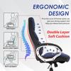 Modern Black Ergonomic Swivel High Back Office Chair with Lumbar Support Contemporary Leather Stainless Steel Adjustable Height Rolling view 3