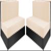 LUXRUB Stretch RV Dinette Cushion Covers All Inclusive RV Cushion Couch Cover Backrest Cover Jacquard Furniture Protectors Camper Car Bench Cover RV Booth Seat Covers (Color : Beige, Size : 2sets) view 1