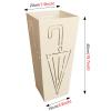 Umbrella Holder Beige Metal Umbrella Rack, Hollow Out Square Umbrella Stand for Home/Office/Hotel/Restaurant/Entryway, 50cm Tall Umbrella Holder view 4