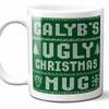 Calyb Name Christmas Gift. Personalized Ugly Christmas Sweater Coffee Mug. Funny Custom Xmas Gift, Stocking Stuffer For Friends, Coworkers And Person Who Has Everything. 11 Ounces. view 1