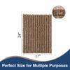 FLOLEOPA Soft Plush Microfiber Bathroom Rugs, Absorbent Bath Rugs Non Skid Machine Wash Dry Bath Mats for Tub,Shower and Bath Room Floor Mats(Taupe Brown,17x24 inches) view 2