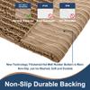 FLOLEOPA Soft Plush Microfiber Bathroom Rugs, Absorbent Bath Rugs Non Skid Machine Wash Dry Bath Mats for Tub,Shower and Bath Room Floor Mats(Taupe Brown,17x24 inches) view 3