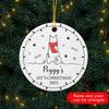 2025 Dog 1st Christmas Personalized Ornament, Puppy's First Christmas Ceramic Ornament Xmas Tree Decorations, New Dog Christmas Keepsake Ornament, Custom Dog's Name Ornament Xmas for Dog Mom Dad view 4
