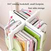 CIRCIR Kids Bookshelf White CD Storage Rack - 360 Rotatable 2/3/4/5-layer Children's Bookcase, CD Disc Display Stand, Floor Wooden Bookshelf for Home/Office/Study (Size : 40 * 129CM) view 3