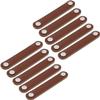 BULINO Leather Handles,Drawer Pull Handles,Hardware Furniture,Set of 10 Leather Cabinet Handles Knobs with Screws Cabinet Knobs Cabinet Door Handle for Cupboard Desk Drawer and Home Drating view 1
