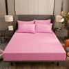 DEZYPZAM Velvet Fitted Sheet, Velvet Sheets + 2 x Pillowcases, Fuzzy Flannel Comfortable Fitted Sheet, Extra Soft Warmth, Sheet (Pink,2.0 x 2.2m) view 2