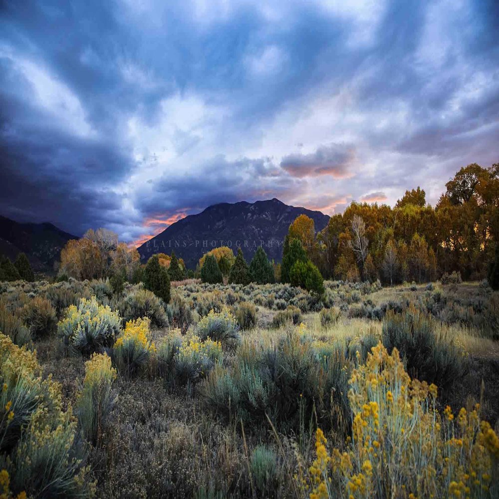 Rocky Mountain Photography Print (Not Framed) Picture of Taos Mountain Under Stormy Sky at Sunrise near Taos, New Mexico Western Wall Art Southwestern Decor (5" x 7")