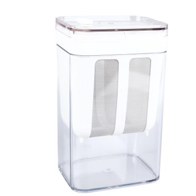 Fdit Greek Yogurt Strainer with Fine Mesh Bag and Lid, Stainless Steel Cheese Filter, 10.8x17.6x9cm, Large Capacity