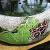 Tabletop Fountain Waterfall 5-Tier Tabletop Fountains Indoor Lotus Leaf Relaxation Fountains Tabletop Waterfall Decoration Fountain Zen Meditation Waterfall for Home Office Bedroom Desk Dcoration Ind view 3