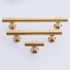 Wardrobe Door Handles,Cupboard handles,2 Pack Gold Furniture Drawer Handles Aluminum Alloy Knobs Door Levers for Cupboard,Closet,Wardrobe,Shoe Cabinet (Hole Distance 192mm) (Size : Single Hole ( Size view 4