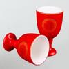 MXITA Wedding ceramic wine set Chinese wedding hip flask festive toast cup new toast red wine glass (1 pot, 4 cups, and tray set) view 2