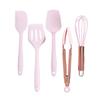 NAMOARLY 5 Pcs Kids Baking Tools Silicone Spatulas Whisk Tongs Scraper Cutter Nonstick Food Grade Dishwasher Safe Cooking Utensils view 1