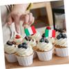 Amosfun Party Country Flags Multi-function Cupcake Decorations 65mm Toothpick Flags view 3