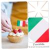Amosfun Party Country Flags Multi-function Cupcake Decorations 65mm Toothpick Flags view 4