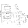 Arozzi Vernazza Soft Fabric Durable Upholstery Ergonomic Office and Gaming Chair with High-Level Features Like 3D Armrests and a Pro Mechanism Along with Soft Neck & Lumbar Support Pillows - Purple view 3