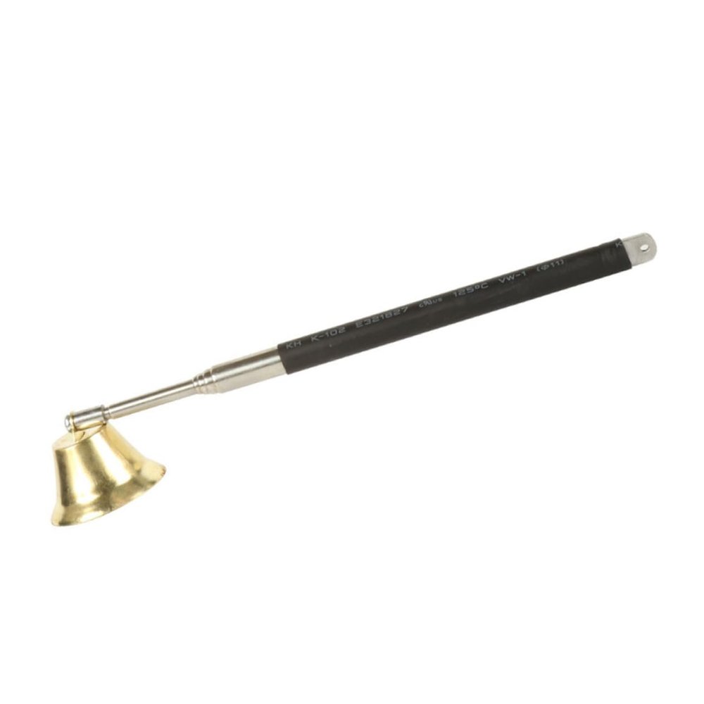 ARTIBETTER Oil lamp Extinguisher Wick Dipper blowzee Candle Blower Candle Wick Snuffer Bell Snuffer Vintage lamp Shades Long Handle Extinguisher Alloy Retractable Cutting Machine