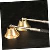 ARTIBETTER Oil lamp Extinguisher Wick Dipper blowzee Candle Blower Candle Wick Snuffer Bell Snuffer Vintage lamp Shades Long Handle Extinguisher Alloy Retractable Cutting Machine view 4