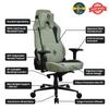 Arozzi Vernazza Supersoft Upholstery Material has a Unique Velvety Texture That is Fluid-Repellant and Breathable with Memory Foam Lumbar Support and 4D Armrest for Office and Gaming Chair - Forest view 4