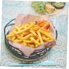 NOLITOY 5pcs Metal Fried Food Basket Snack Serving Dish for Appetizers French Fries and Fried Chicken for Kitchen Restaurant and Use view 4