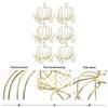 ABOOFAN 12pcs Carriage Centerpieces for Tables Mini Pumpkins Carriage Princess Centerpiece Flower Candy Treat Boxes for Wedding Birthday Party Table Decor view 3