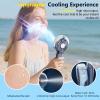 HandFan 5200mAh Upgraded Handheld Misting Fan, Portable Mister Fan Rechargeable, Spray Water Mist Fans, Electric Hand Cooling Ice Fans for Summer Beach Travel Concerts, Gifts for Women(Royal Blue) view 2