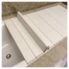 Bathtub Tray Folding Bathtub Cover, 1cm Thickness Shutter Bath Lid Bathtub Tray, Polypropylene Dust-Proof Insulation Board for Soak Bath, Milk Bath, Spa Multifunctional (Color : White, Size : 140cmx view 1